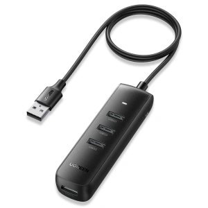 Adapter 4w1 UGREEN CM416 Hub USB do 4x USB (czarny)