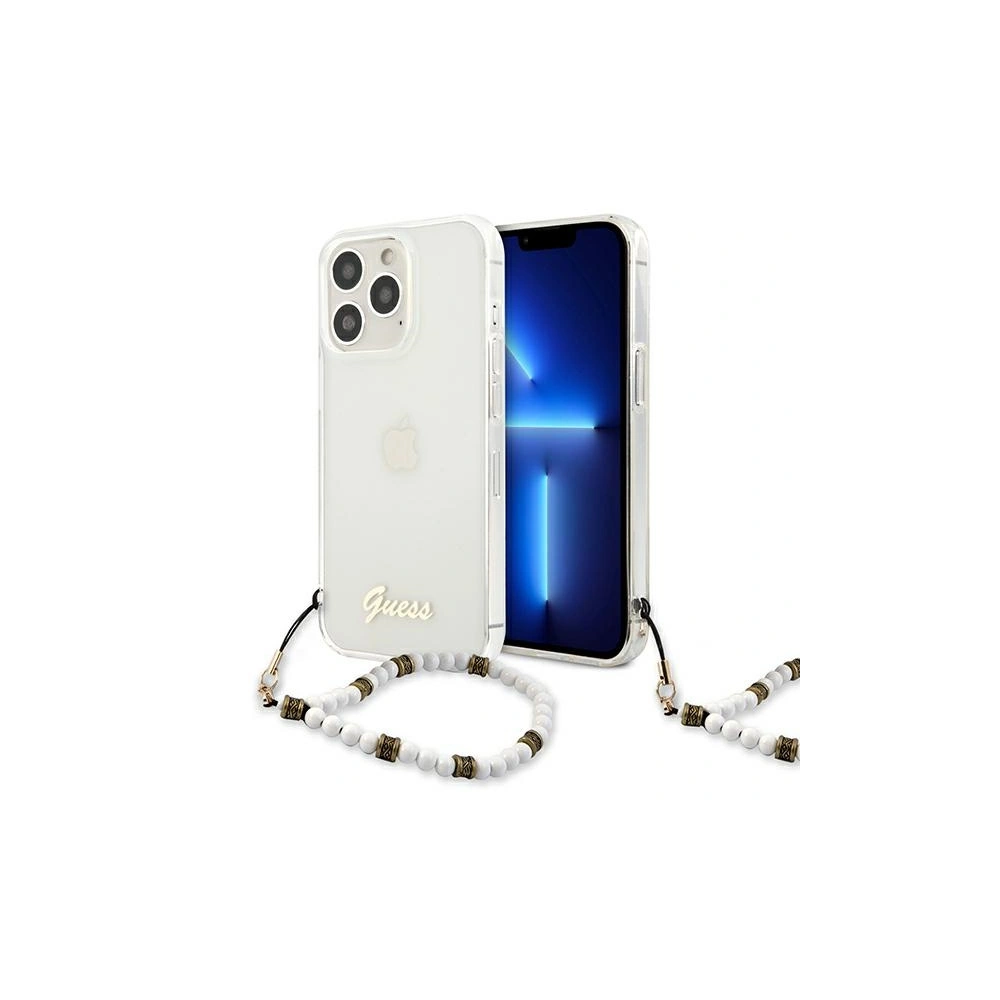 Hurtownia GSM - Etui Guess GUHCP13XKPSWH Apple iPhone 13 Pro Max Transparent hardcase White Pearl - GUE1519CL - {ean13} - Hurt