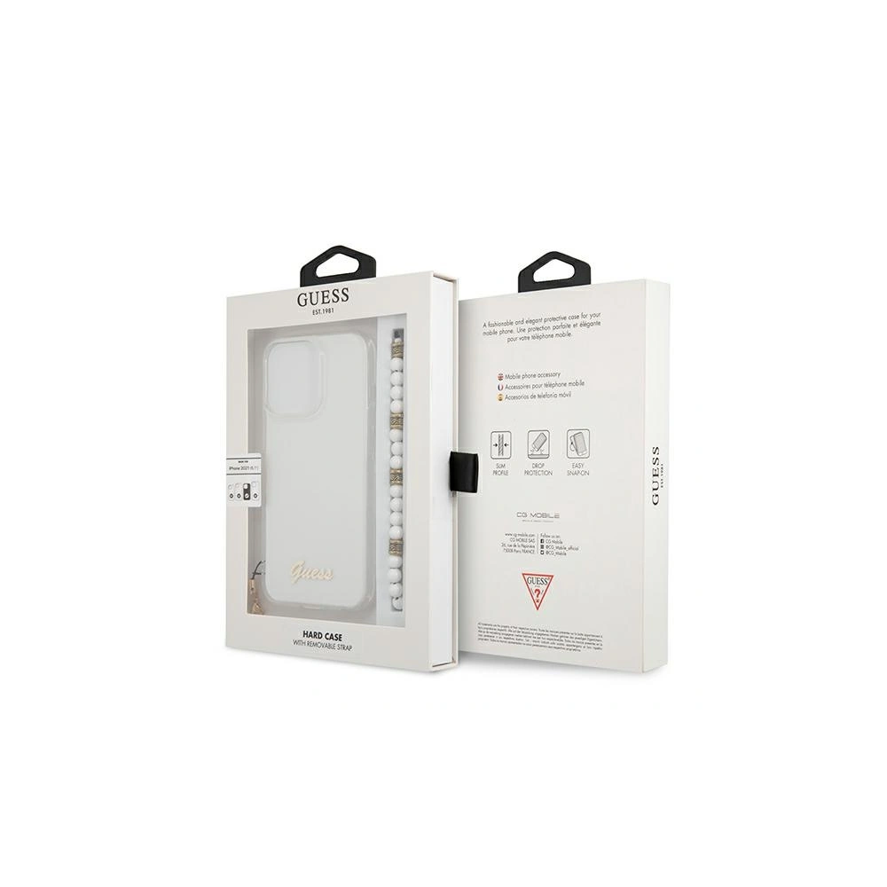 Hurtownia GSM - Etui Guess GUHCP13XKPSWH Apple iPhone 13 Pro Max Transparent hardcase White Pearl - GUE1519CL - {ean13} - Hurt