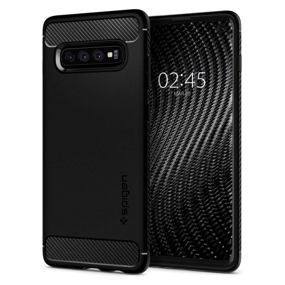 Hurtownia GSM - Spigen Samsung Carcasă Rugged Armor Galaxy S10 negru mat - SPN245BLK - {ean13} - Hurt