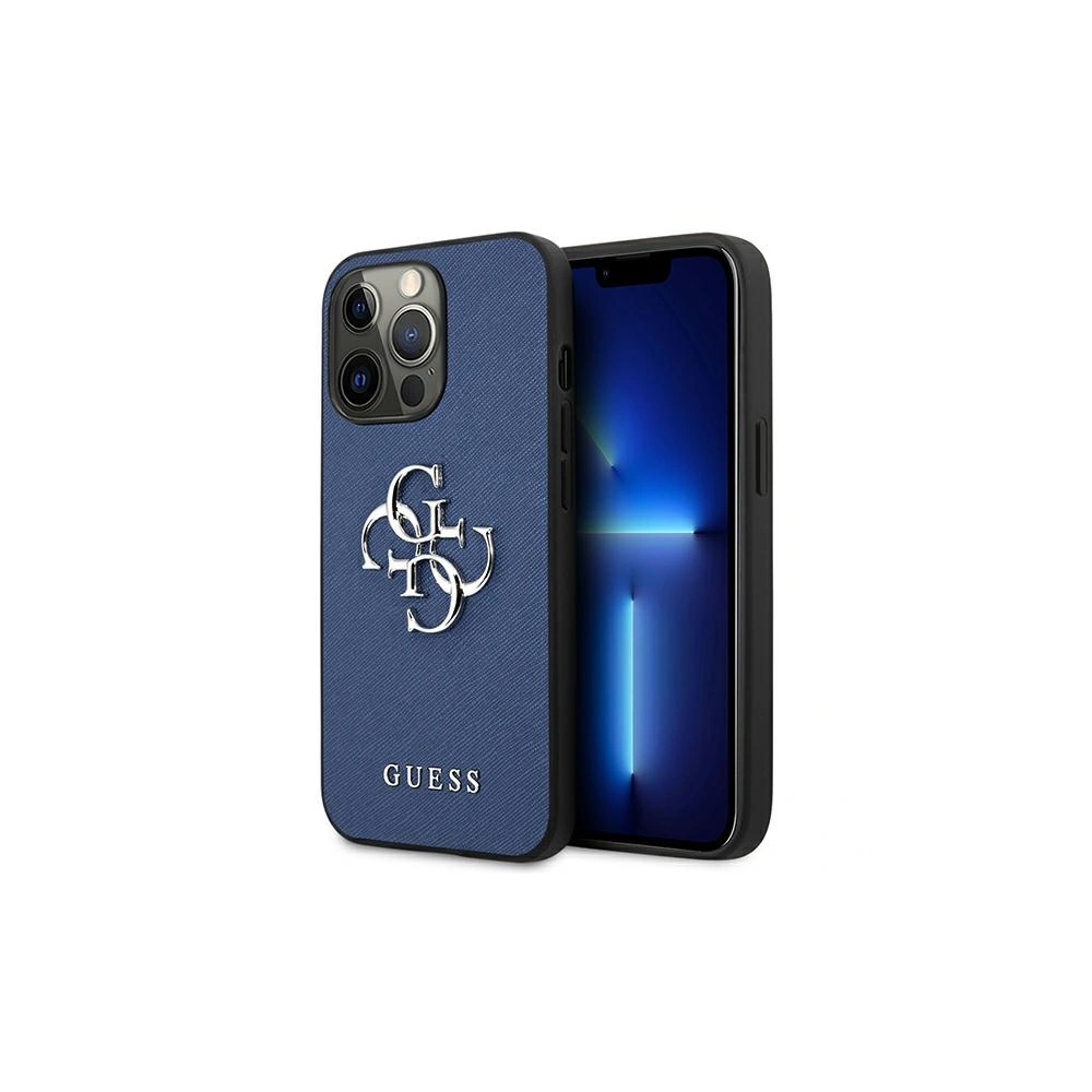 Hurtownia GSM - Etui Guess GUHCP13XSA4GSBL Apple iPhone 13 Pro Max niebieski/blue hardcase Saffiano 4G Metal Logo - GUE1521BLU - {ean13} - Hurt