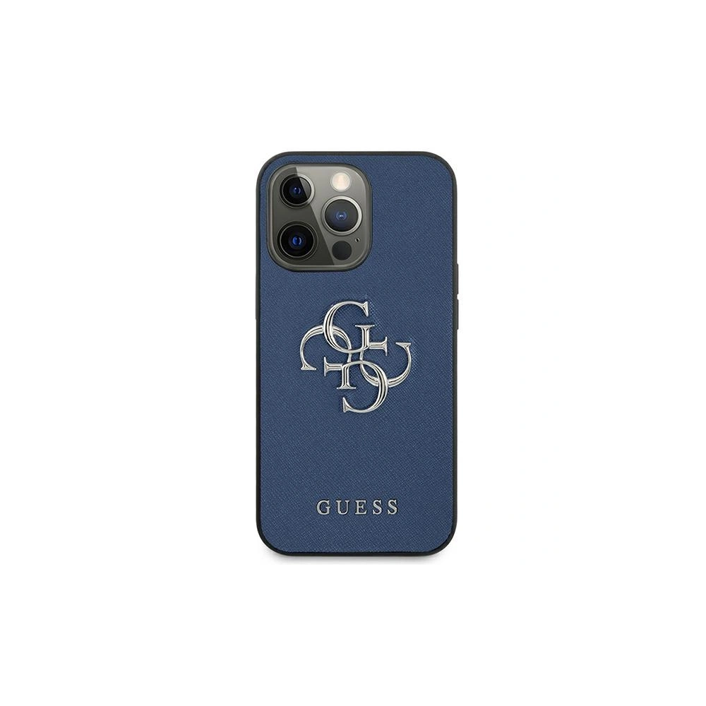Hurtownia GSM - Etui Guess GUHCP13XSA4GSBL Apple iPhone 13 Pro Max niebieski/blue hardcase Saffiano 4G Metal Logo - GUE1521BLU - {ean13} - Hurt