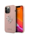 Etui Guess GUHCP13XSA4GSPI Apple iPhone 13 Pro Max różowy/pink hardcase Saffiano 4G Metal Logo