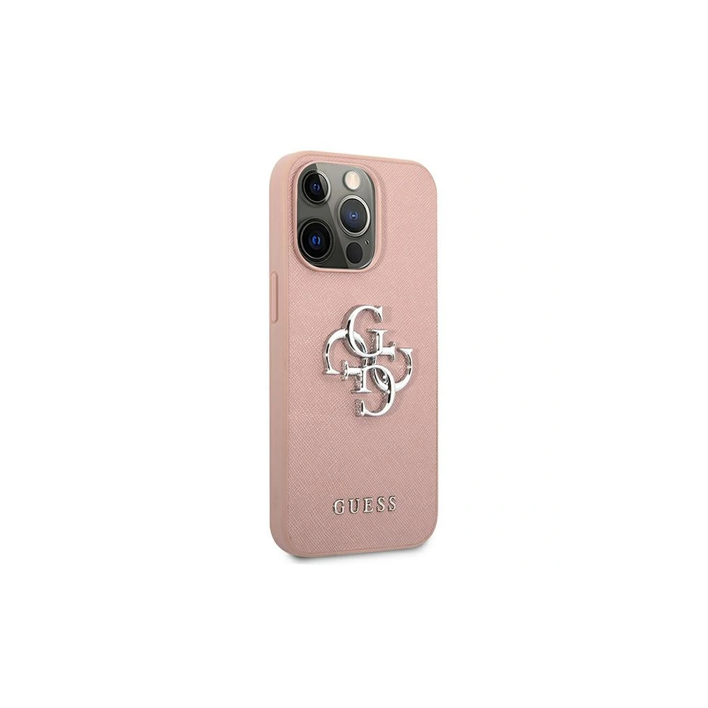 Hurtownia GSM - Etui Guess GUHCP13XSA4GSPI Apple iPhone 13 Pro Max růžový/pink hardcase Saffiano 4G Metal Logo - GUE1523PNK - {ean13} - Hurt