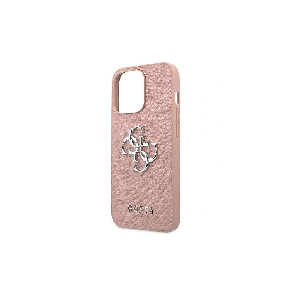 Hurtownia GSM - Etui Guess GUHCP13XSA4GSPI Apple iPhone 13 Pro Max růžový/pink hardcase Saffiano 4G Metal Logo - GUE1523PNK - {ean13} - Hurt