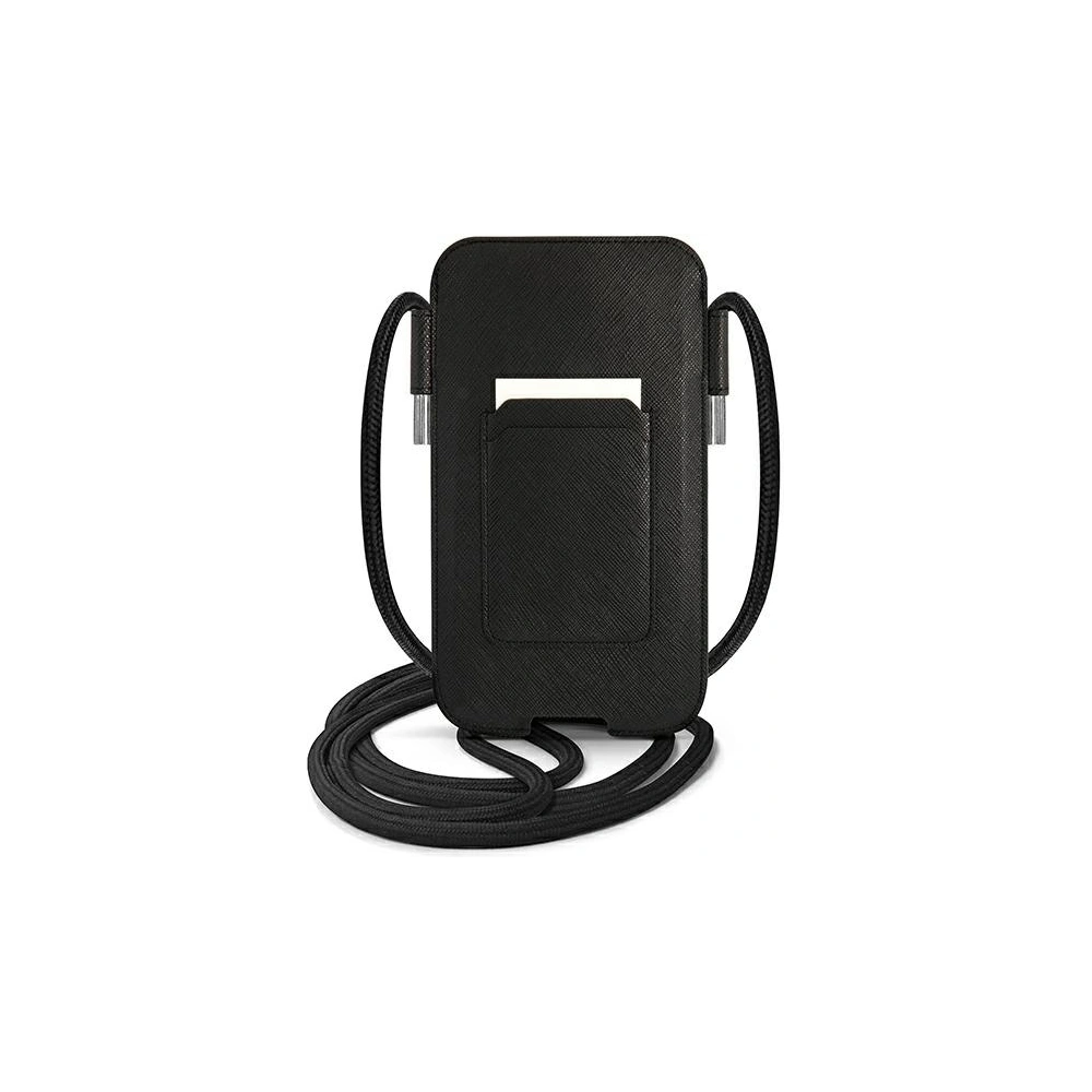 Hurtownia GSM - Torebka Guess GUPHMPSASBBK 6,1 palce černá/black Saffiano Strap - GUE1527BLK - {ean13} - Hurt