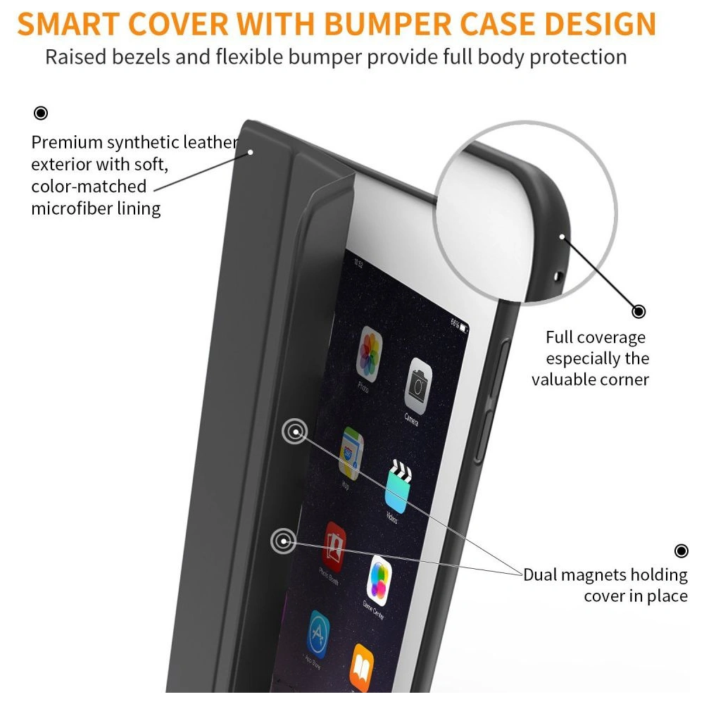 Hurtownia GSM - Etui Tech-Protect Smartcase Apple iPad 9.7 2017/2018 (5. a 6. generace) Černá - THP770BLK - {ean13} - Hurt