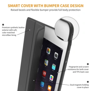 Wholesale Tech-Protect Smartcase Apple iPad Air 9.7 2014 2 Gen Black - THP771BLK - {ean13} - Hurt
