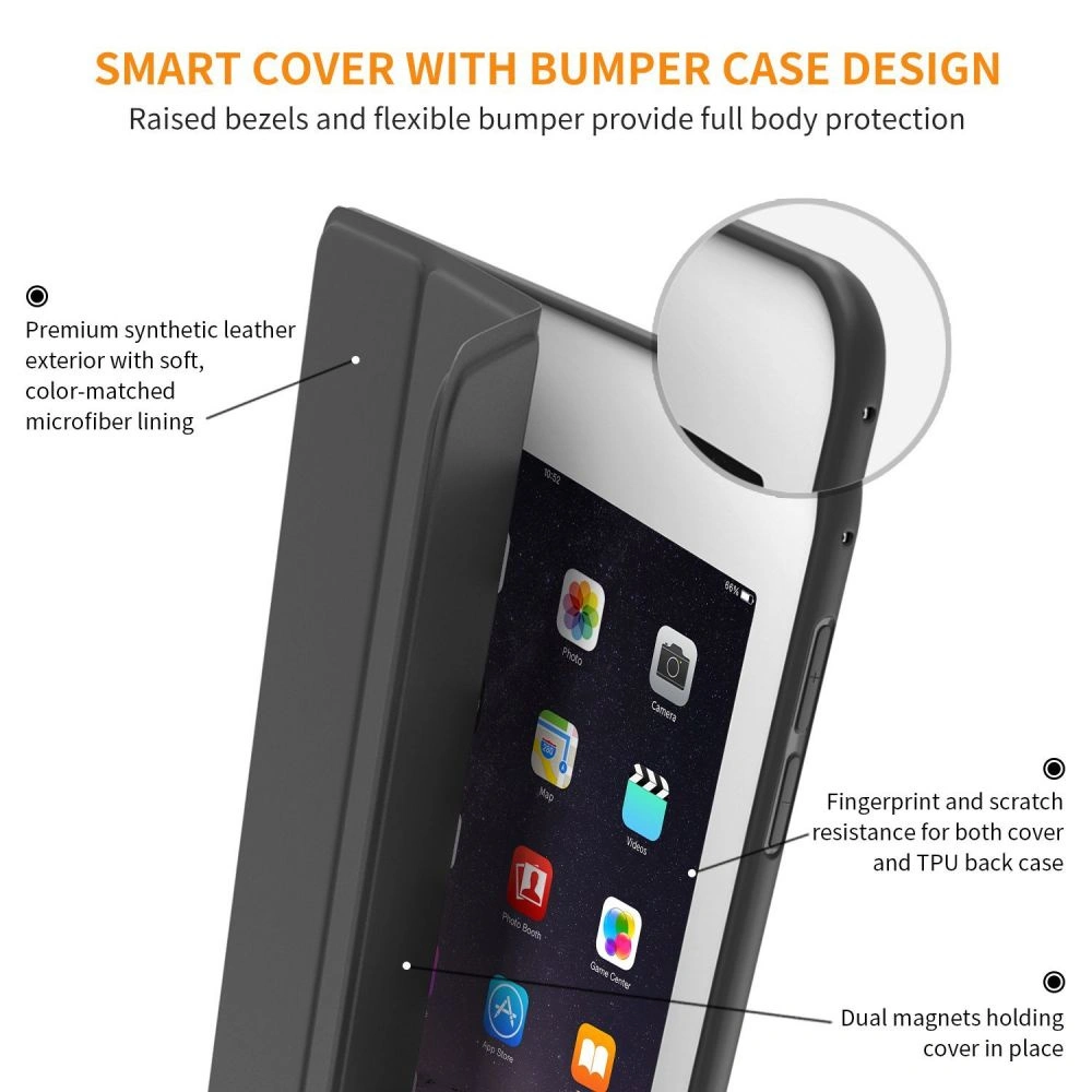 Hurtownia GSM - Etui Tech-Protect Smartcase Apple iPad Air 9.7 2014 (2. generace) Černá - THP771BLK - {ean13} - Hurt