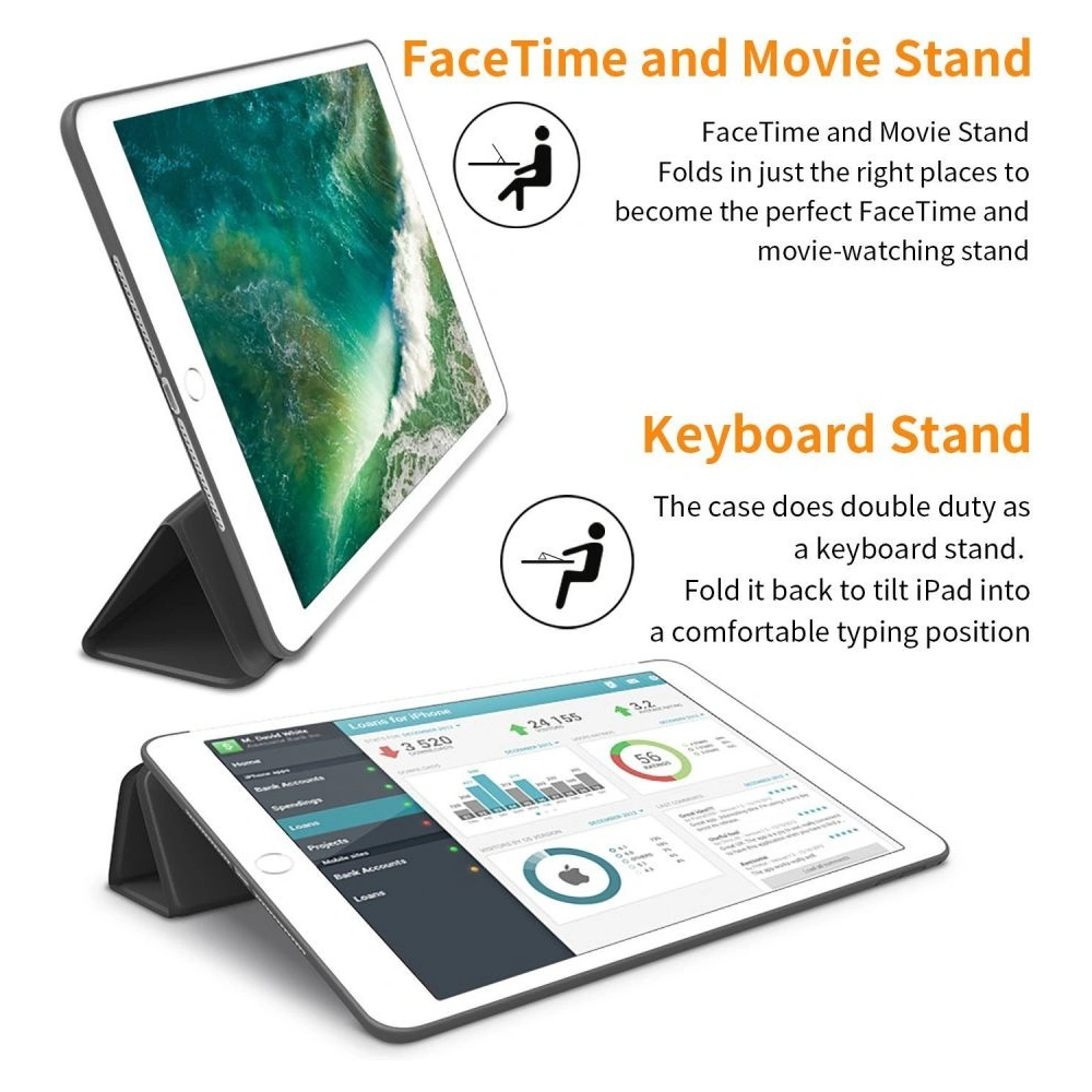 Hurtownia GSM - Etui Tech-Protect Smartcase Apple iPad mini 7.9 2012/2013/2014 (1., 2. a 3. generace) Černá - THP774BLK - {ean13} - Hurt