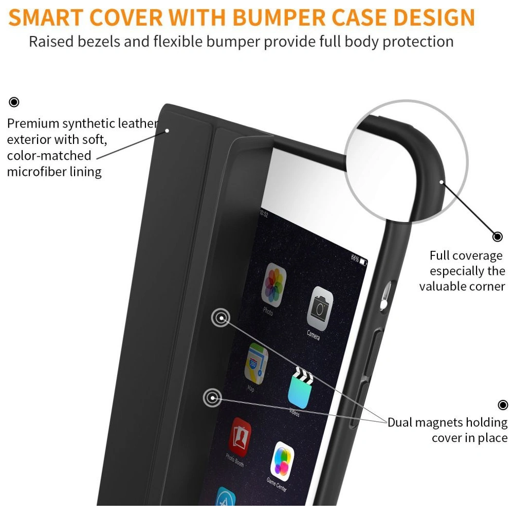 Hurtownia GSM - Etui Tech-Protect Smartcase Apple iPad mini 7.9 2012/2013/2014 (1., 2. a 3. generace) Černá - THP774BLK - {ean13} - Hurt