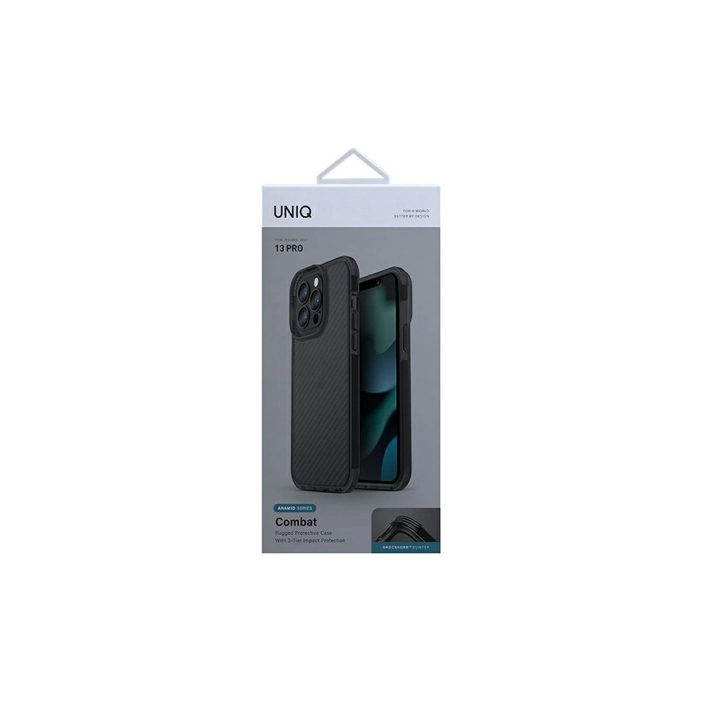 Hurtownia GSM - Etui UNIQ Combat Apple iPhone 13 Pro aramid kouř - UNIQ530ARASMO - {ean13} - Hurt