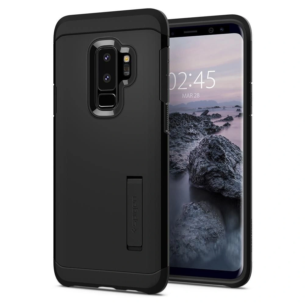 Hurtownia GSM - Etui Spigen Tough Armor Samsung Galaxy S9+ Plus černé - SPN2020BLK - {ean13} - Hurt