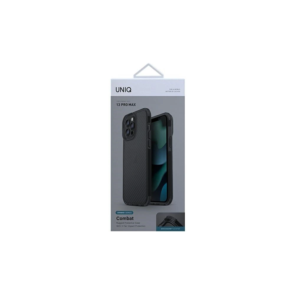 Hurtownia GSM - Etui UNIQ Combat Apple iPhone 13 Pro Max aramid kouř - UNIQ532ARASMO - {ean13} - Hurt