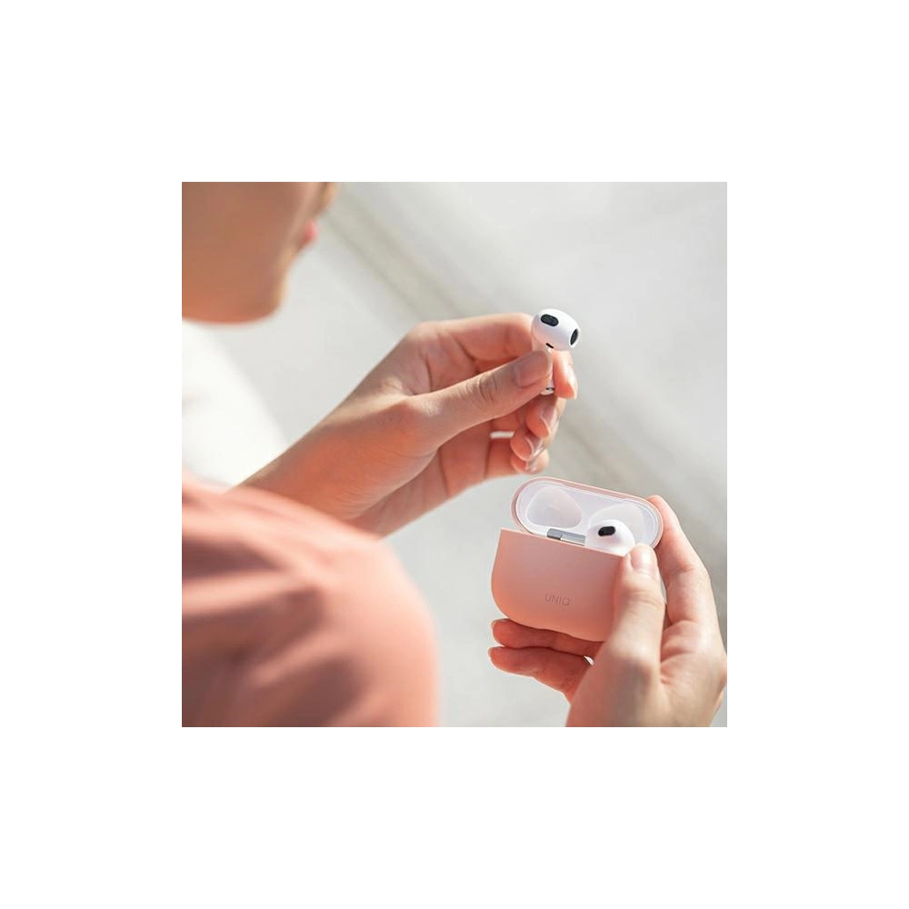 Hurtownia GSM - Etui UNIQ Lino Apple AirPods 3 silikonové béžové - UNIQ534BEI - {ean13} - Hurt