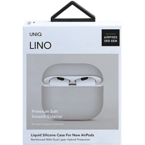 Hurtownia GSM - Etui UNIQ Lino Apple AirPods 3 Silicone beżowy/beige - UNIQ534BEI - {ean13} - Hurt