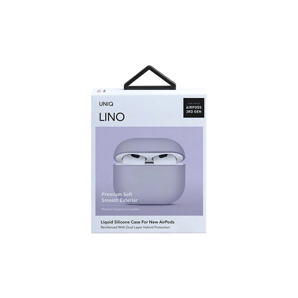 Hurtownia GSM - Etui UNIQ Lino Apple AirPods 3 Silicone lawendowy/lavender - UNIQ535LAV - {ean13} - Hurt