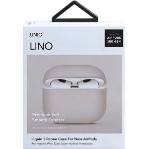 Hurtownia GSM - Etui UNIQ Lino Apple AirPods 3 Silicone różowy/blush pink - UNIQ536PNK - {ean13} - Hurt