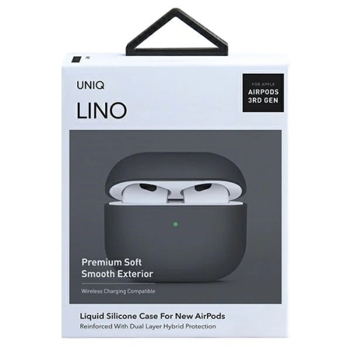 Etui UNIQ Lino Apple AirPods 3 Silicone szary/ash grey