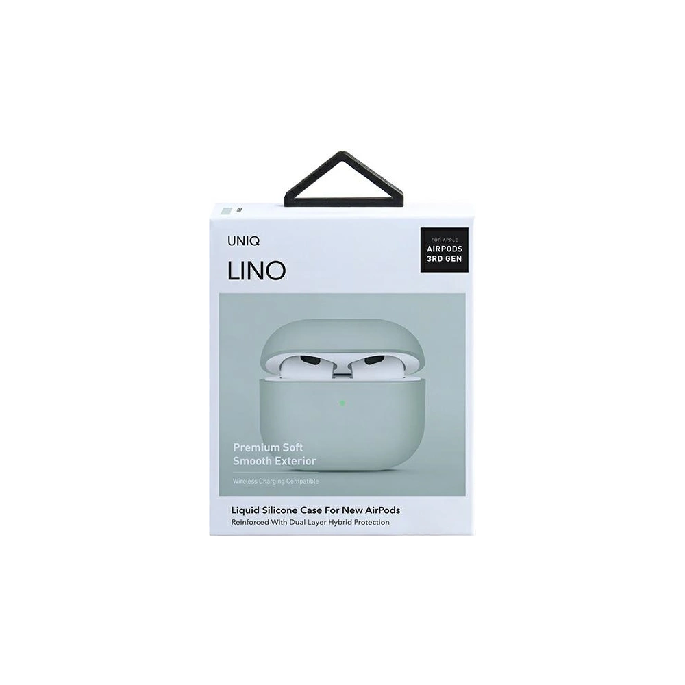 Hurtownia GSM - Etui UNIQ Lino Apple AirPods 3 Silicone zielony/mint green - UNIQ538MNT - {ean13} - Hurt