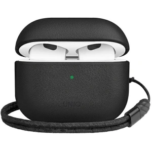 Hurtownia GSM - Etui UNIQ Terra Apple AirPods 3 Genuine Leather czarny/black - UNIQ540BLK - {ean13} - Hurt