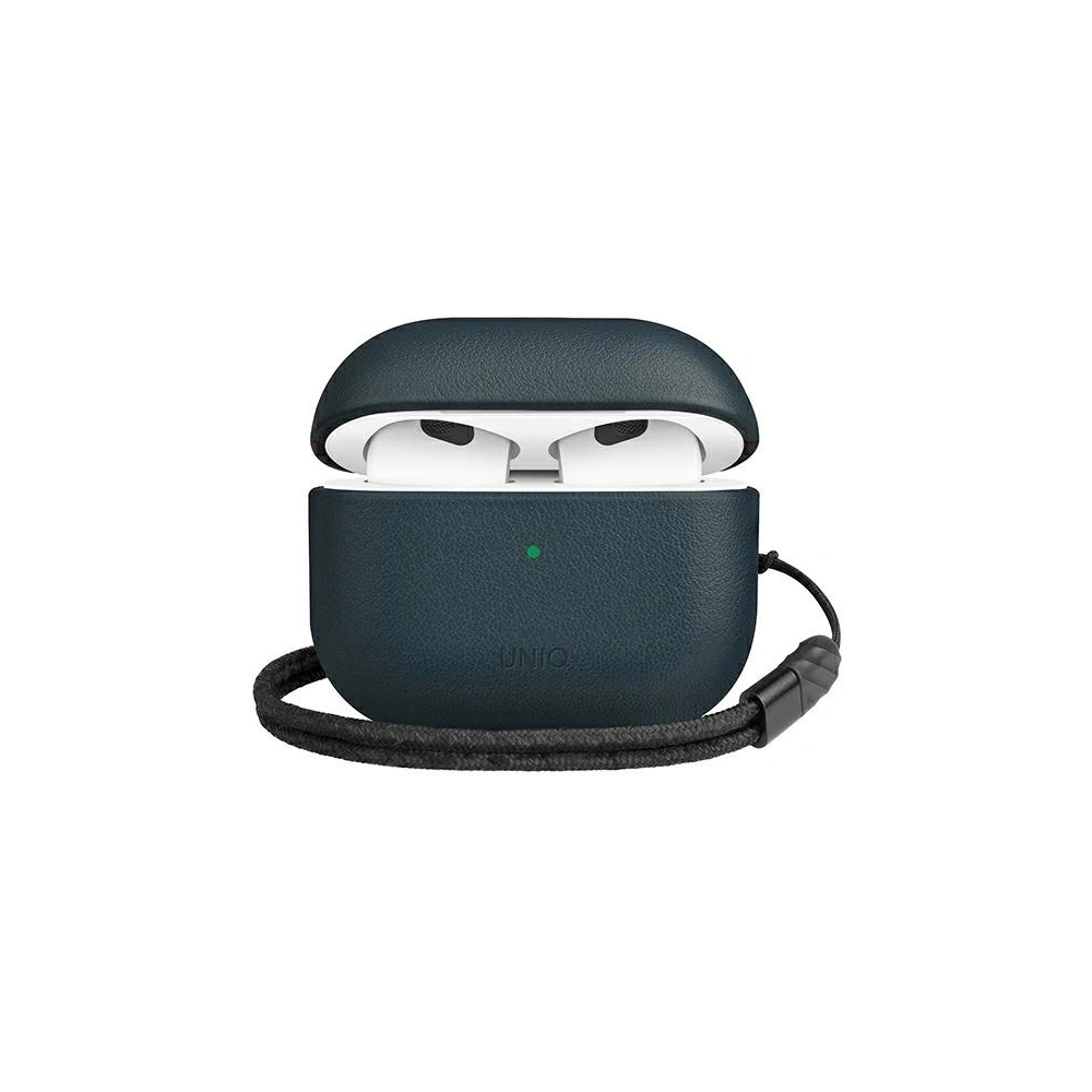 Hurtownia GSM - Etui UNIQ Terra Apple AirPods 3 z pravé kůže modré/námořnická modrá - UNIQ541BLU - {ean13} - Hurt