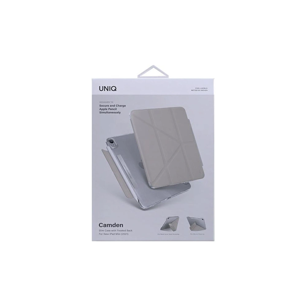 Hurtownia GSM - Etui UNIQ Camden Apple iPad mini 2021 (6. generacji) szary/fossil grey Antimicrobial - UNIQ544GRY - {ean13} - Hurt