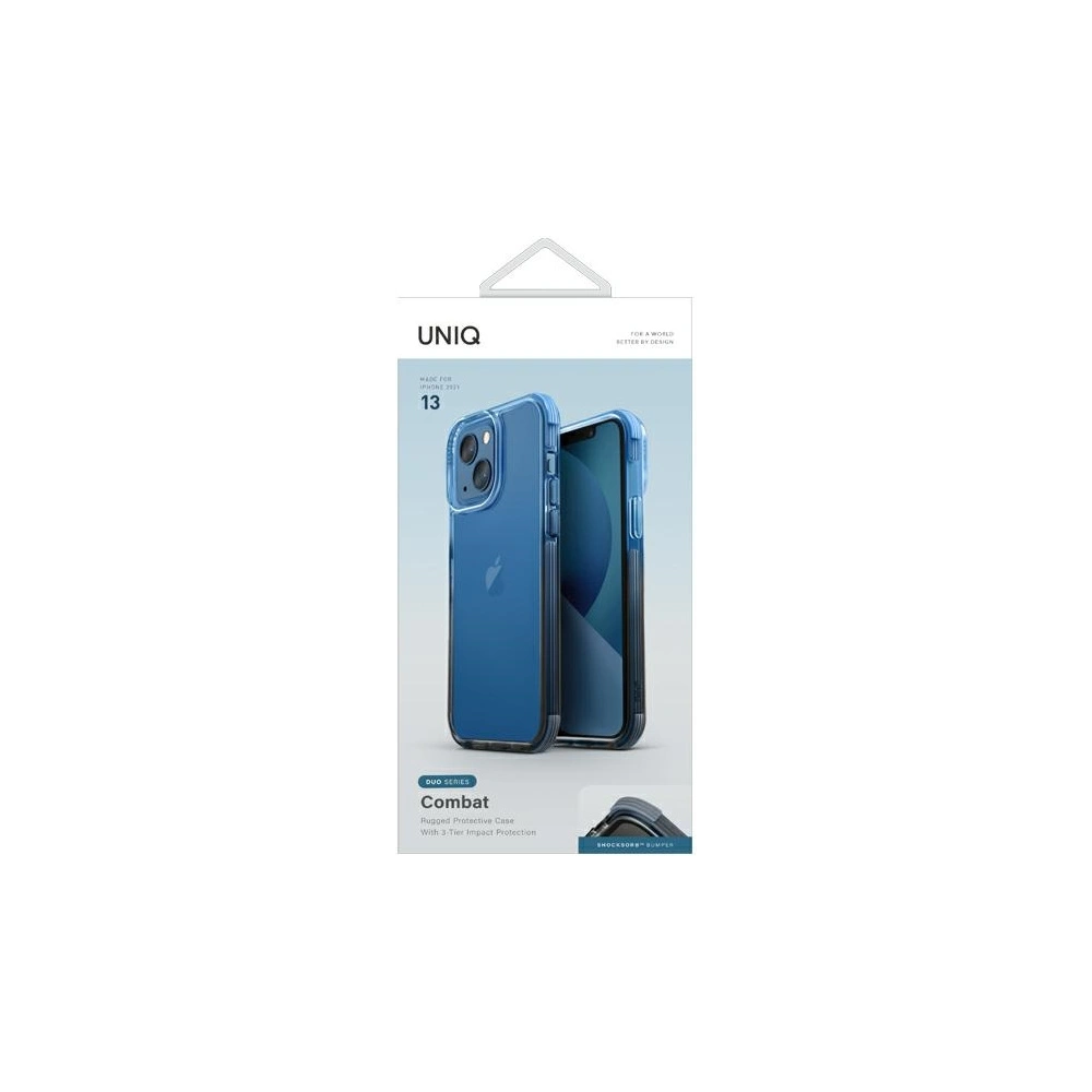 Hurtownia GSM - Etui UNIQ Combat Duo Apple iPhone 13 czarno-niebieski/black-blue - UNIQ545BLKBLU - {ean13} - Hurt