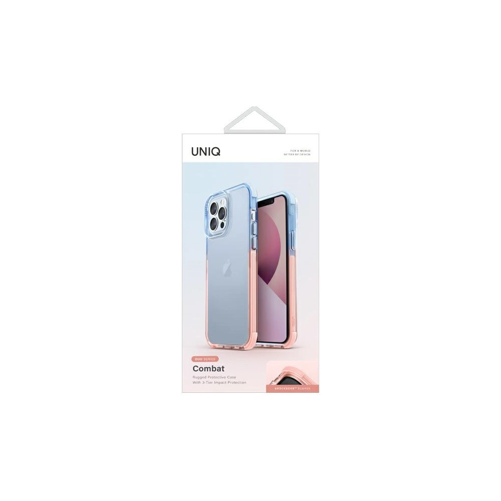 Hurtownia GSM - Etui UNIQ Combat Duo Apple iPhone 13 Pro niebiesko-różowy/blue-pink - UNIQ547BLUPNK - {ean13} - Hurt