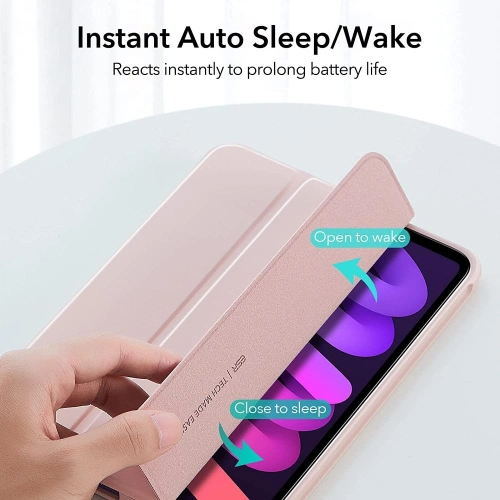 Etui ESR Rebound Hybrid Apple iPad mini 2021 (6. generacji) / iPad mini 8.3" 2024 (7. generacji) Frosted Pink