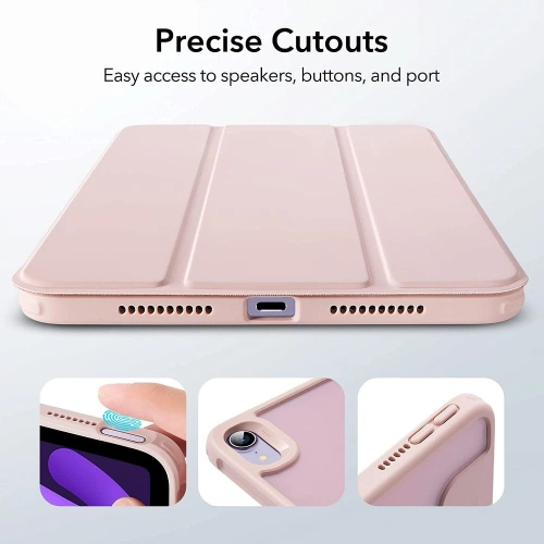 Etui ESR Rebound Hybrid Apple iPad mini 2021 (6. generacji) / iPad mini 8.3" 2024 (7. generacji) Frosted Pink