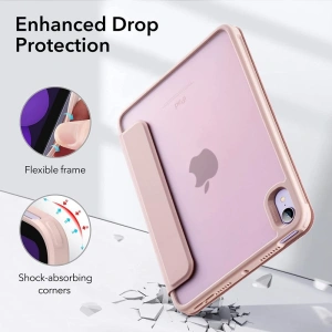Hurtownia GSM - Etui ESR Rebound Hybrid Apple iPad mini 2021 (6. generációs) / iPad mini 8.3" 2024 7gen Frosted Pink - ESR441PNK - {ean13} - Hurt