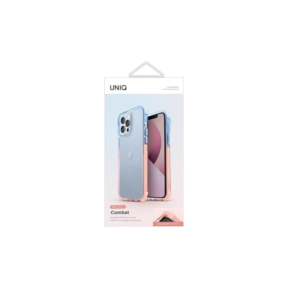 Hurtownia GSM - Etui UNIQ Combat Duo Apple iPhone 13 Pro Max niebiesko-różowy/blue-pink - UNIQ548BLUPNK - {ean13} - Hurt