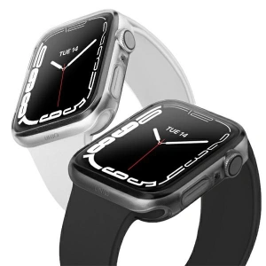 Etui UNIQ Glase Apple Watch 4/5/6/7/SE/8/9 40/41mm przezroczysty-dymny/clear-smoke [2 PACK]