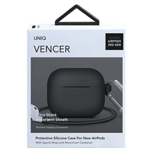 Etui UNIQ Vencer Apple AirPods 3 Silicone szary/charcoal dark grey