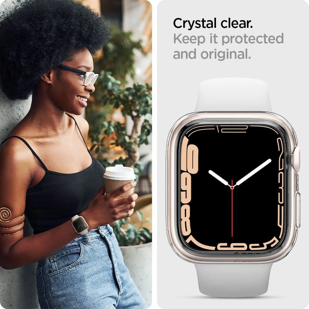 Hurtownia GSM - Etui Spigen Liquid Crystal Apple Watch 4/5/6/7/SE 44/45mm Crystal Clear - SPN2022CL - {ean13} - Hurt