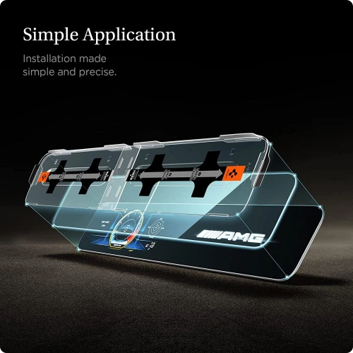 Szkło hartowane Spigen GLAS.tR ez Fit Mercedes E-Class 2020/2021