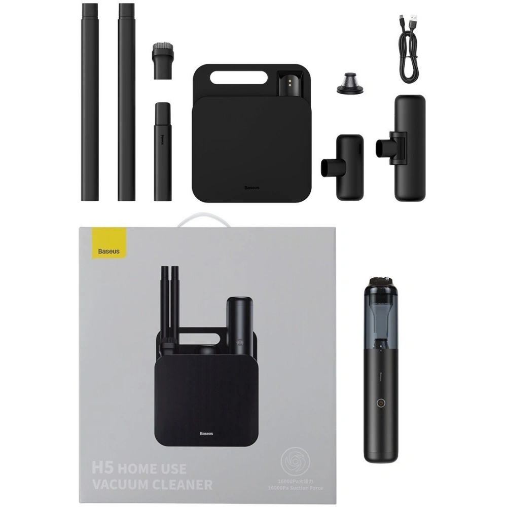 Wholesale Baseus H5 Vacuum Cleaner 16000Pa (black) - BSU2920BLK - {ean13} - Hurt