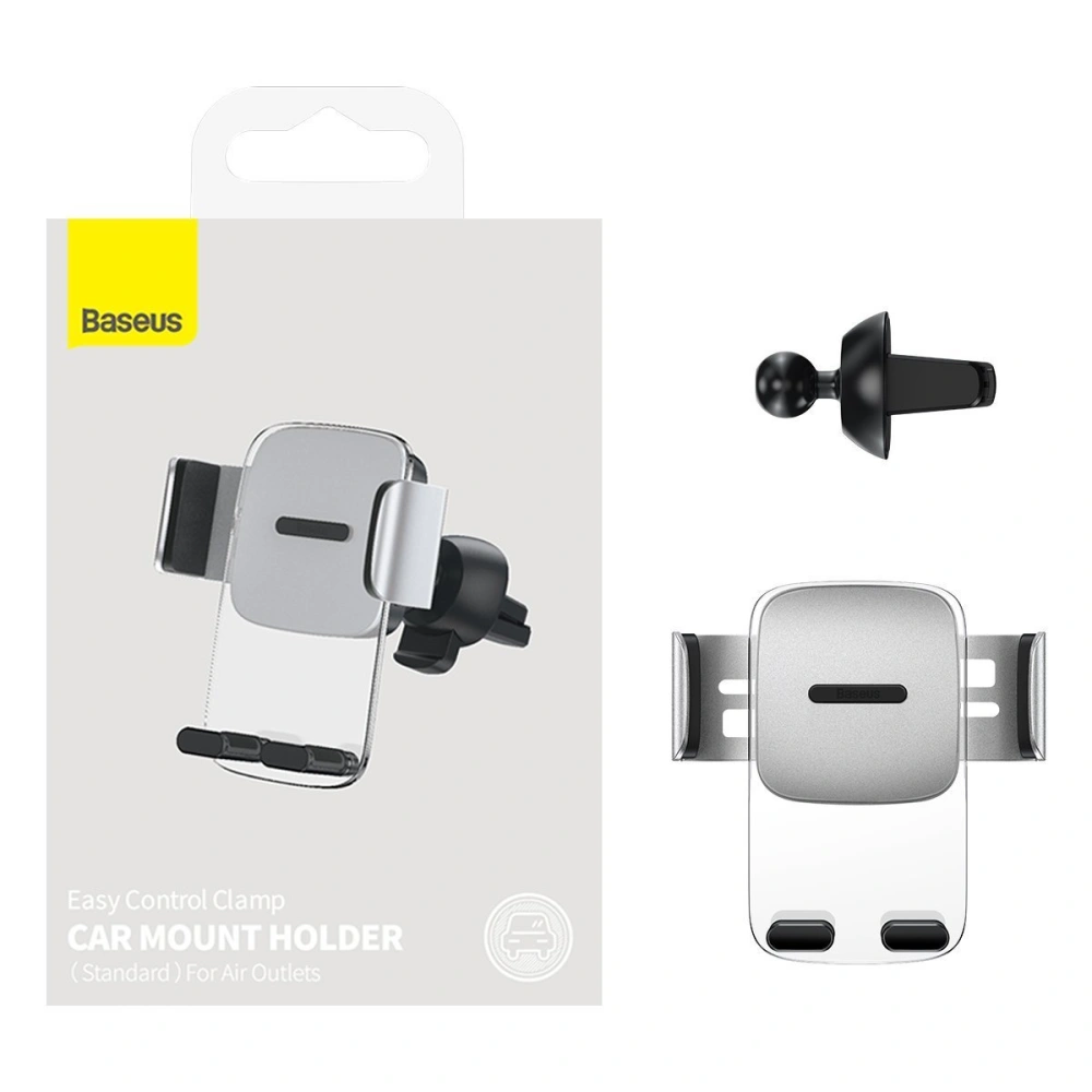 Hurtownia GSM - Uchwyt samochodowy Baseus Easy Control Clamp do kratki (szary) - BSU2921GRY - {ean13} - Hurt