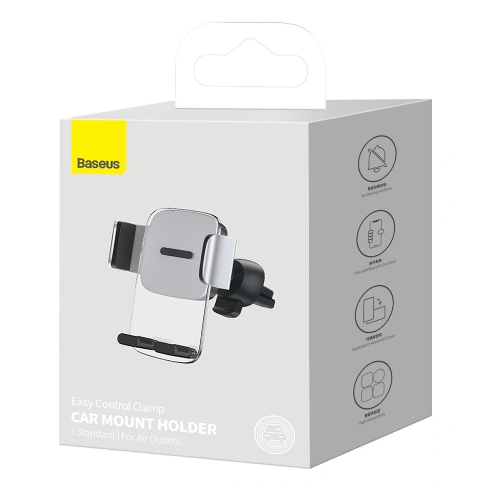 Wholesale Baseus Easy Control Clamp Car Mount Holder Vent (gray) - BSU2921GRY - {ean13} - Hurt