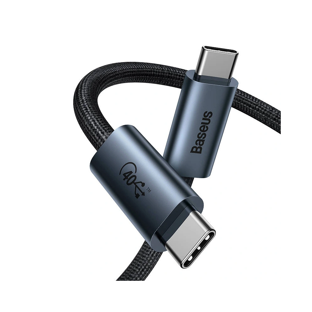 Hurtownia GSM - Kabel USB-C do USB-C Baseus Flash Series, USB 4, 100W, 1m (czarny) - BSU2922BLK - {ean13} - Hurt