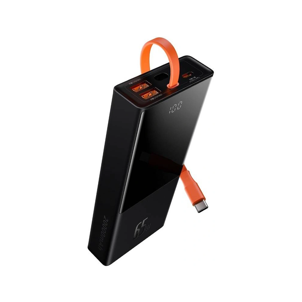 Hurtownia GSM - PowerBank Baseus Elf 20000mAh, PD, 2xUSB, USB-C + kabel USB-C 65W (czarny) - BSU2923BLK - {ean13} - Hurt
