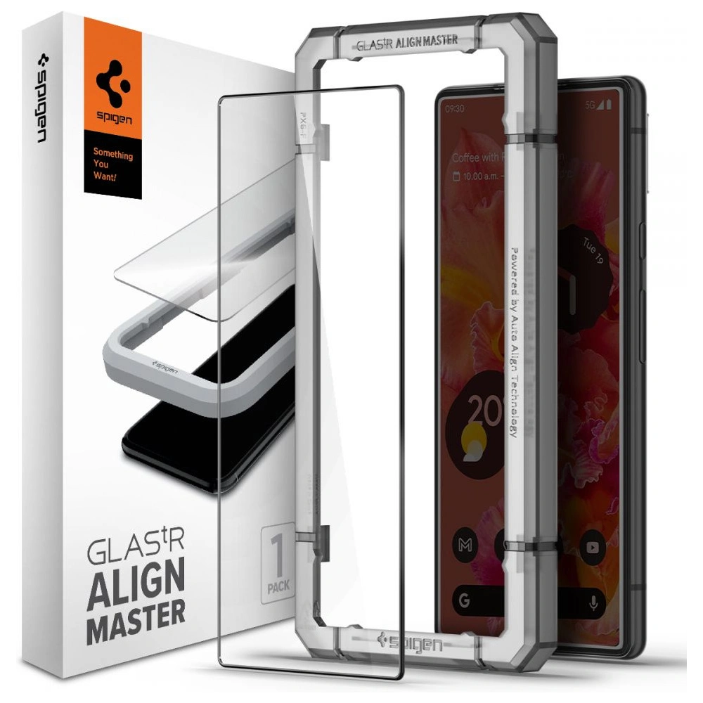 Hurtownia GSM - Tvrzené sklo Spigen GLAS.tR Slim AlignMaster Google Pixel 6 černé - SPN2026BLK - {ean13} - Hurt