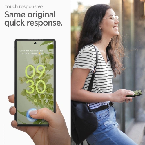 Szkło hartowane Spigen GLAS.tR Slim AlignMaster Google Pixel 6 Black