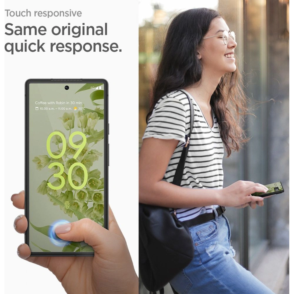 Hurtownia GSM - Tvrzené sklo Spigen GLAS.tR Slim AlignMaster Google Pixel 6 černé - SPN2026BLK - {ean13} - Hurt
