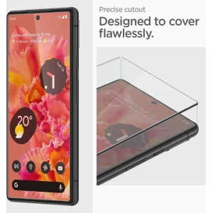 Tempered glass Spigen GLAS.tR Slim AlignMaster Google Pixel 6 Black