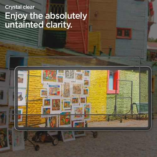 Szkło hartowane Spigen GLAS.tR Slim AlignMaster Google Pixel 6 Black