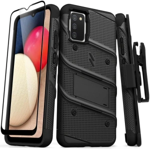 Hurtownia GSM - Etui ZIZO BOLT Series Samsung Galaxy A02S + sklo (černé) - ZIZ090BLK - {ean13} - Hurt