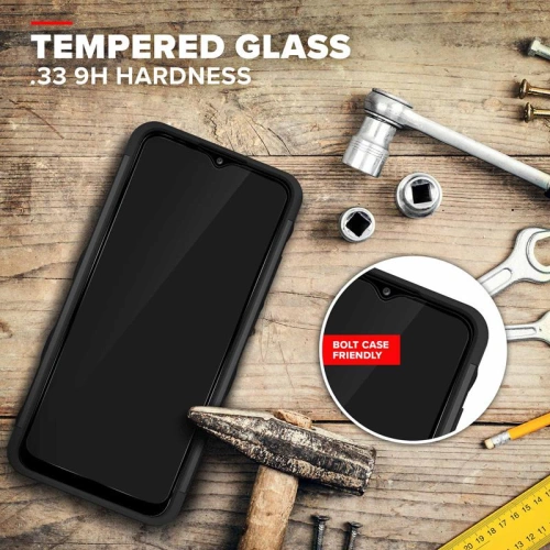 Etui ZIZO BOLT Series Samsung Galaxy A02S + szkło (czarny)