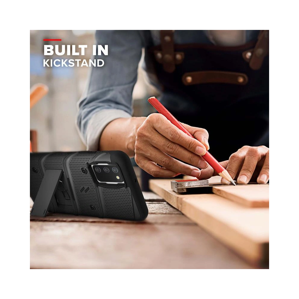 Hurtownia GSM - Etui ZIZO BOLT Series Samsung Galaxy A02S + sklo (černé) - ZIZ090BLK - {ean13} - Hurt